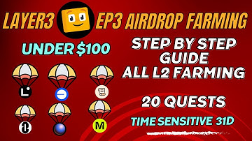 The Ultimate Quest for Airdrops EP 3: Master Layer3 & Farm Beyond L2 with My Step-by-Step Guide