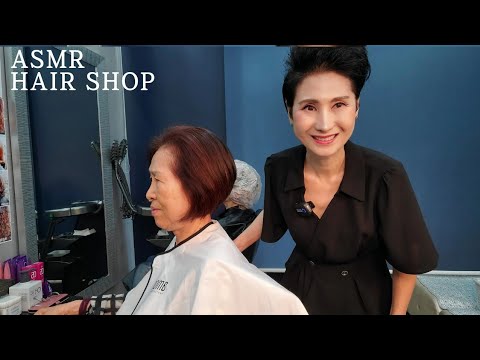 美容室 ASMR 10年は若く見える～グラジュエーション サンゴカット You look 10 years youngerGrading High Court/Korean hair salon