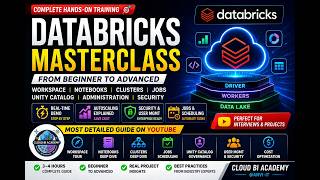 Databricks Masterclass | Beginner to Advanced Training | Workspace, Clusters, Jobs & Unity Catalog