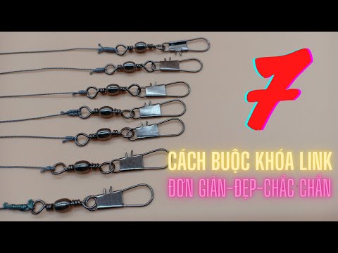 Video 7 Cách buộc khóa link xoay | Hướng dẫn cách buộc móc... - youtube