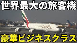 【世界最大】2階建て飛行機"A380"ビジネスクラスに搭乗 機内にラウンジがあるぞ！ドバイ→パリ8時間の旅