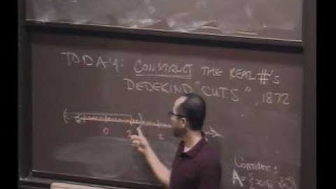Real Analysis, Lecture 3: Construction of the Reals (6/9)