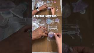 Easy Faux Glass Seashell Jars for Junk Journals #shorts