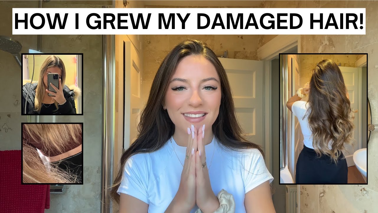 HOW I GREW MY DAMAGED HAIR IN A YEAR- MY FIRST VIDEO!