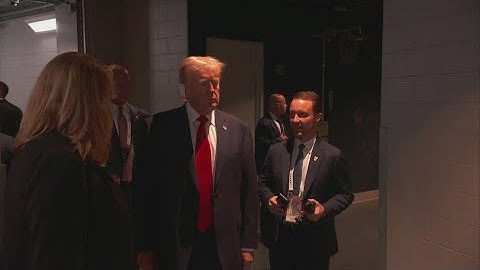 Trump makes first public appearance at RNC