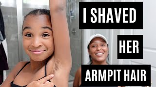 I SHAVED SAMIA'S ARMPIT HAIR + MY TODDLER IS MAD AT ME!
