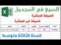 الدرس 7 الصيغ في المجدول السنة الثالثة متوسط مادة المعلوماتية 