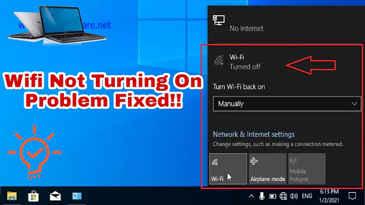 How to Turn on Wifi on Window 10 in Laptop | Wifi Not Turning on Problem Solved | Wifi Turned Off