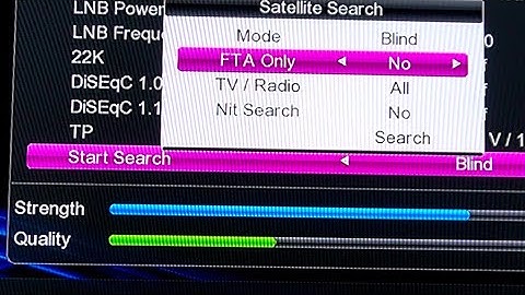 How to search Channel on||Receiver||Scan new channel_blind scan