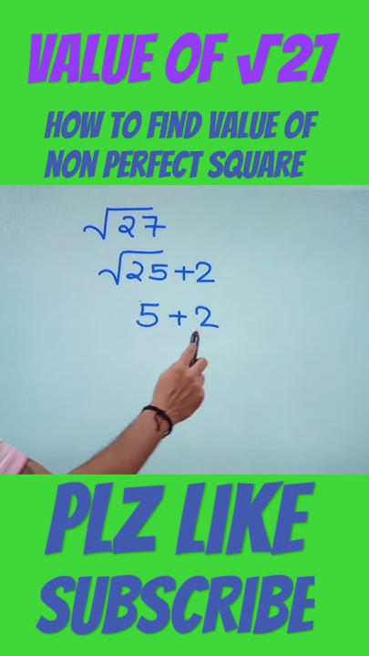 value-of-root-27-value-of-27-viral-maths-shorts-trending-youtube