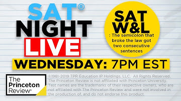 SAT Night Live - SAT Writing & Language | The Princeton Review