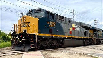 CSX #1982 (Seaboard Systems HU)/CSX #870 Leads L303 with 93 cars on 06/05/24