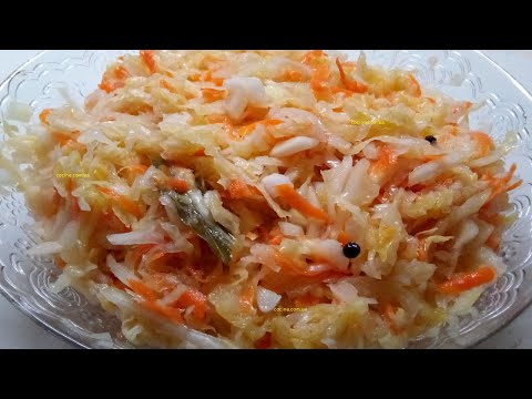 Хрустящая квашеная капуста