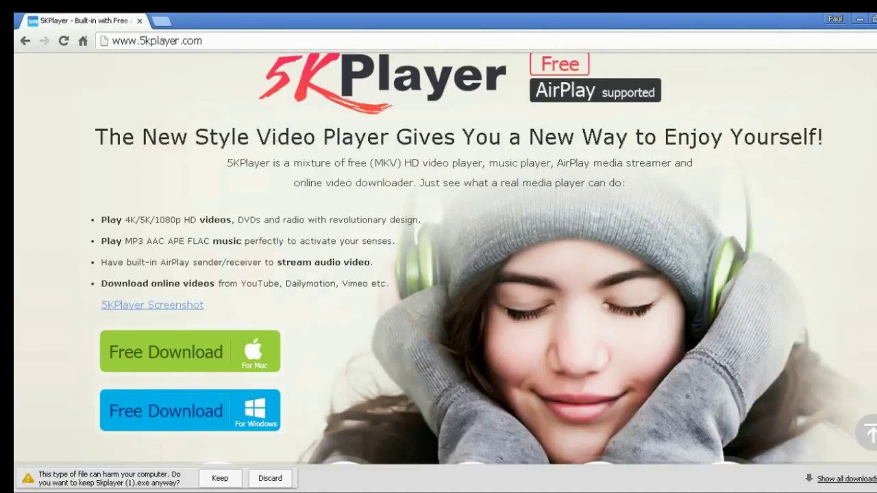 5k Player Review Free Video Music Player Better Than Vlc Player P1 Youtube