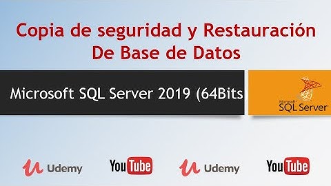 📌 Copia de Seguridad y Restauración de Base de Datos| Microsoft SQL Server