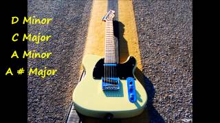 Rock Ballad Guitar Backing Track in D Minor chords