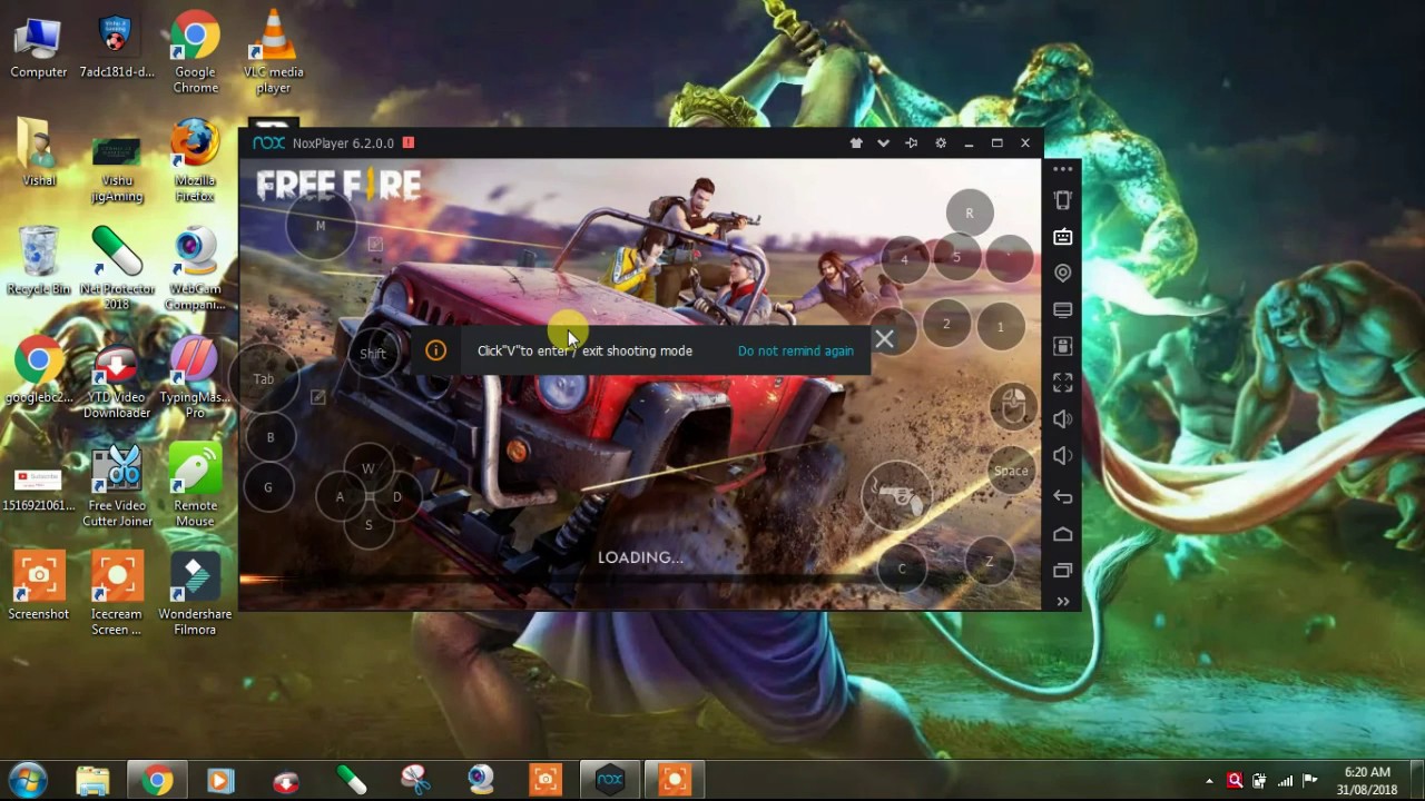 How To Play Free Fire Battlegrounds On Pc Latest Version With Controls In Nox Player Youtube