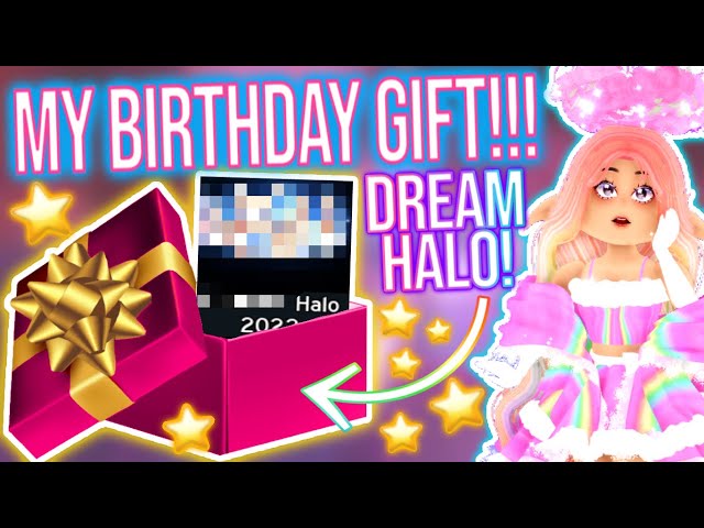 I GOT MY DREAM HALO FOR MY BIRTHDAY… ROBLOX Royale High Birthday