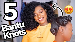 I Tried 5 Bantu Knots and I am SHOOK!! YES ONLY 5 FRENNNN