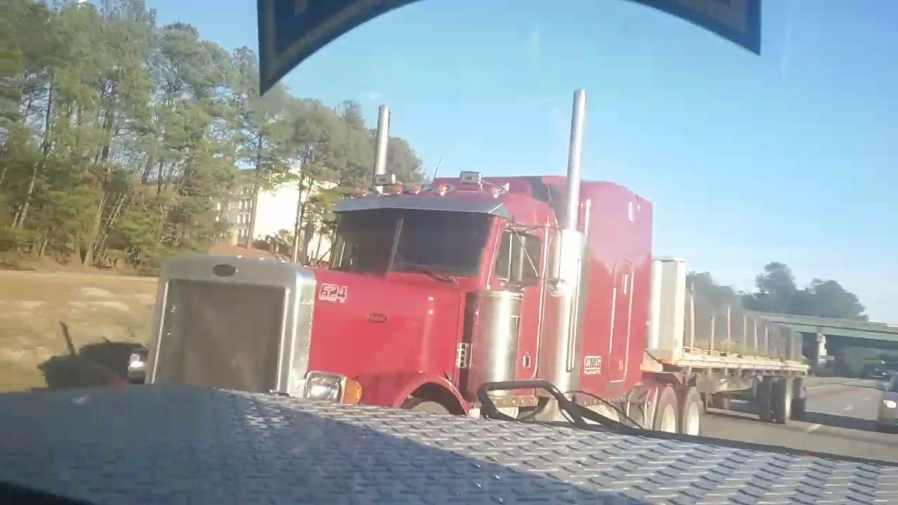 Peterbilt 379 hauling grass