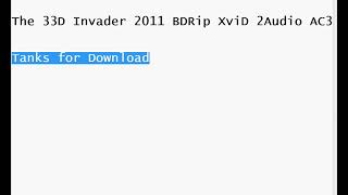The 33D Invader 2011 BDRip XviD 2Audio AC3-shinostarr.avi movies download torrent