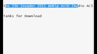 The 33D Invader 2011 BDRip XviD 2Audio AC3-shinostarr.avi movies download torrent
