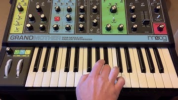 Moog Grandmother Funk Bass line #1