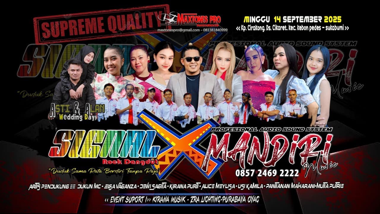 LIVE STREAMING MANDIRI MUSIC feat SIGNAL ROCK DANGDUT WEDD ASTI \u0026 ALAN - SUKABUMI - 14 SEP 2025