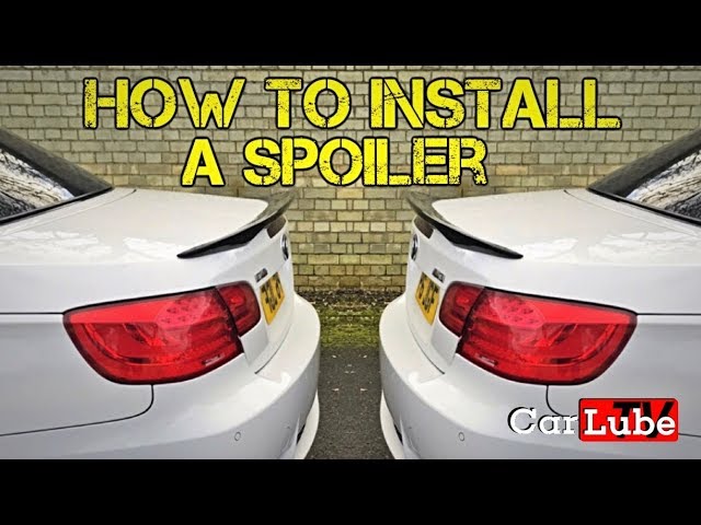 ANY CAR - How to fit a 'no drill' rear spoiler 