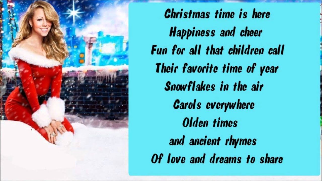 Mariah Carey Charlie Brown Christmas Lyrics YouTube Mariah Carey Charlie Brown Christmas Lyrics YouTube