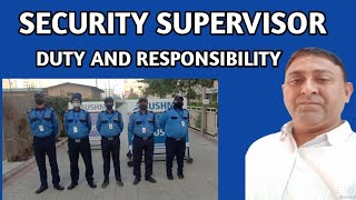 Security Supervisor ke Duties //Supervisor interview questions and answers in Hindi //