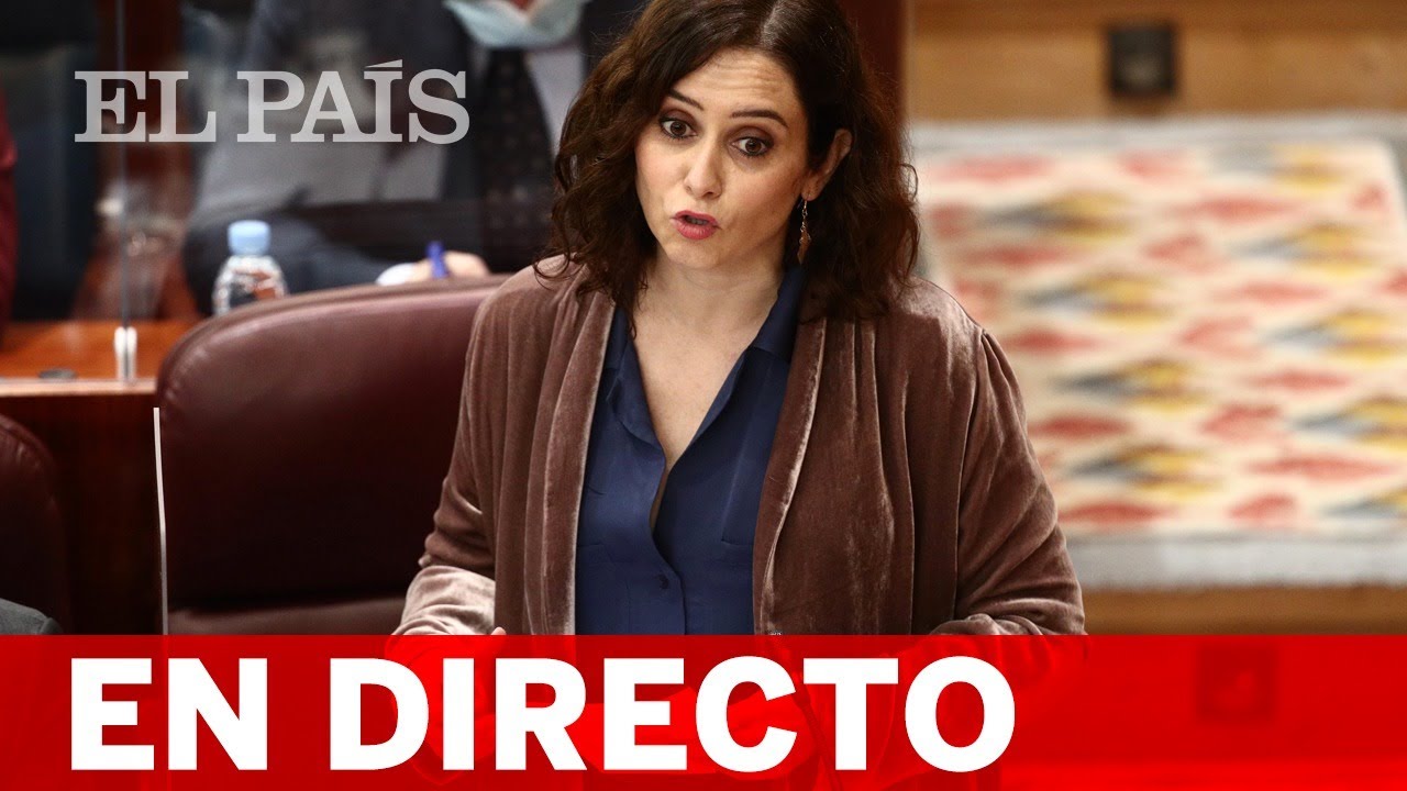 DIRECTO | AYUSO participa en el pleno extraordinario de la ASAMBLEA ...