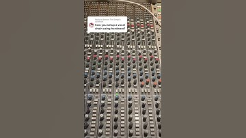 Analog vocalchain on an SSL console