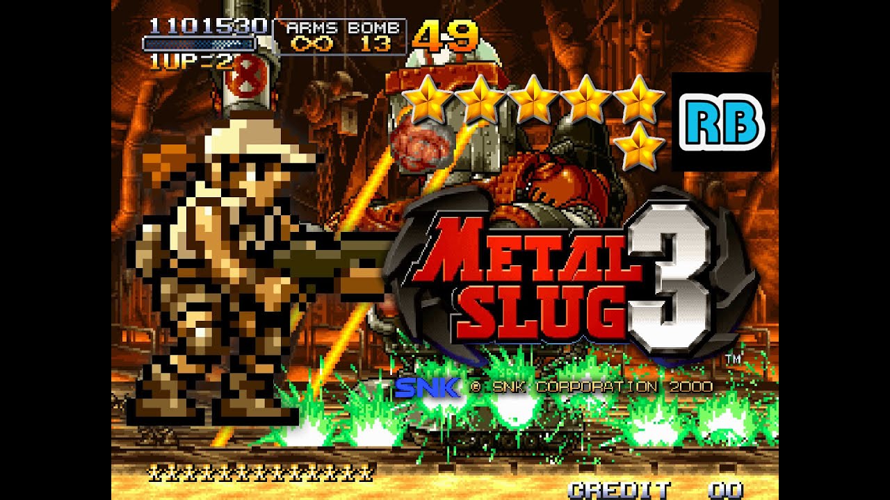 2000 [60fps] Metal Slug 3 Nomiss ALL（別ルート） - YouTube