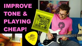 3 Ways to Improve Tone and Playing - String Gauge, Picks & Pickup Height