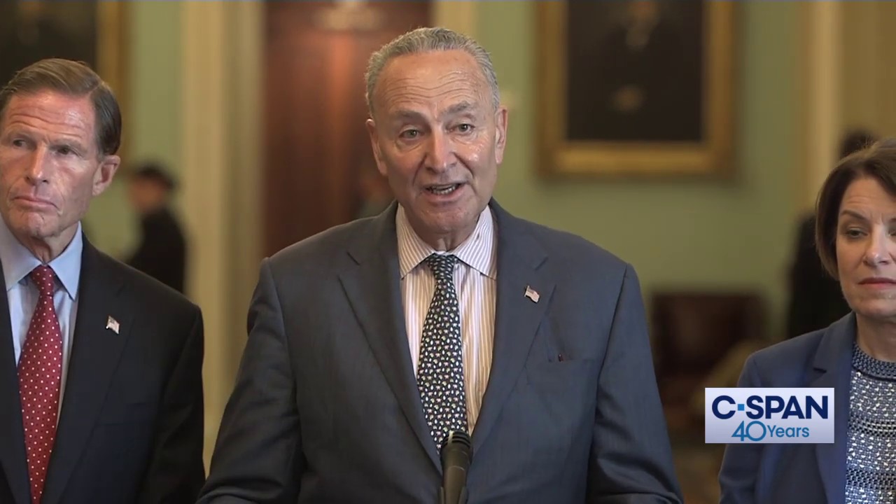 word for word of mouth Sen. Schumer on Patrick Shanahan’s Withdrawal (C-SPAN)