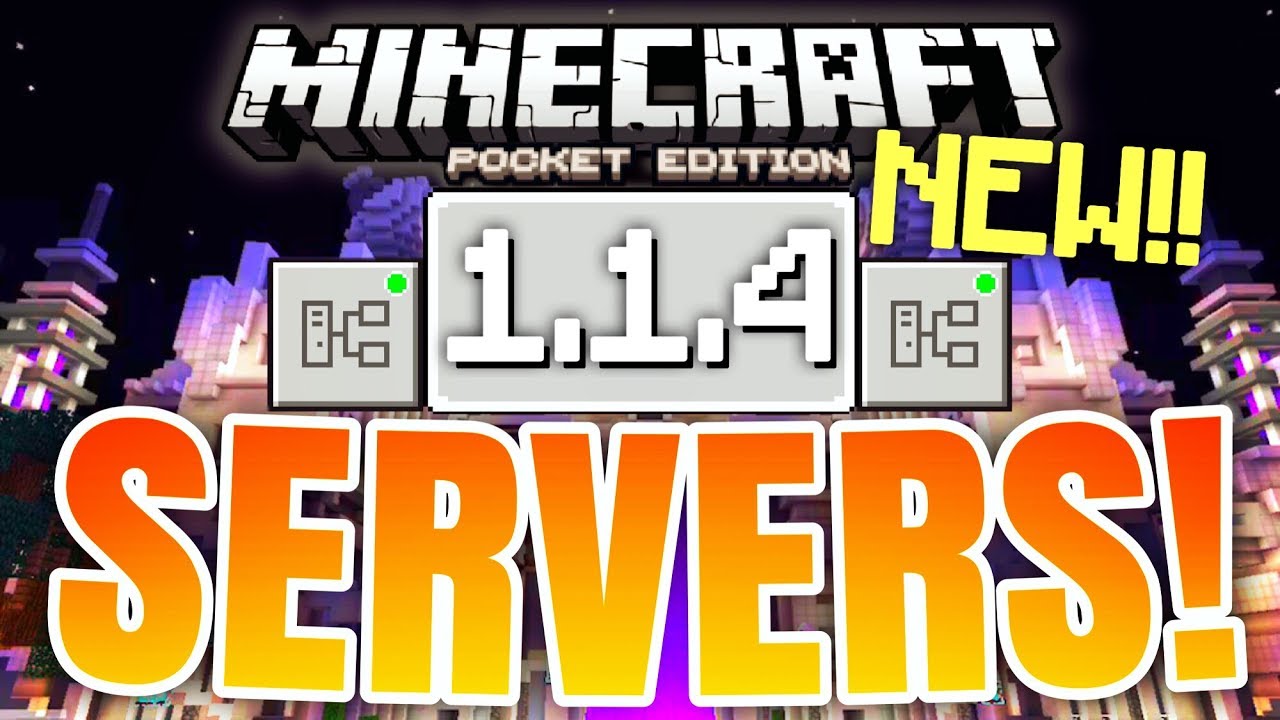 Minecraft Pocket Edition 1.1.4 - COOL SERVERS TO JOIN [Minecraft PE 1.1.4]  (MCPE) (WORKING) - YouTube