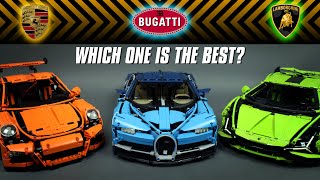 LEGO Technic 42115 VS 42083 VS 42056: Which one is the best supercar? [4K]