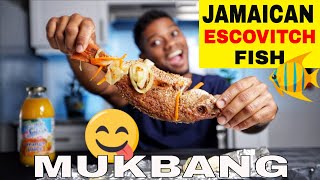 SNAPPER FISH MUKBANG | JAMAICAN ESCOVITCH FISH???