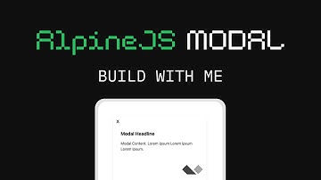 Build With Me || Code & LoFi || Build a Modal with AlpineJS, Vite, and TailwindCSS