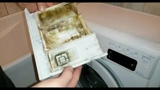 Как отмыть лоток для порошка стиральной машины автомат от плесени