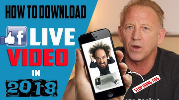 Step by Step - How to Download A Facebook Live Video In 2018