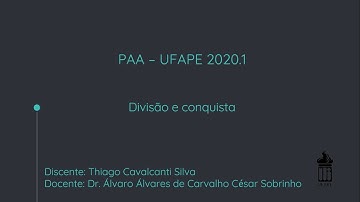 Divisão e conquista - Merge sort