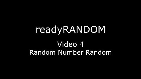 readyRANDOM - Video Tutorial - Random Number
