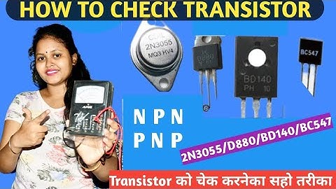 How To Check Transistor.BY Multimeter.NPN/PNP Transistor. 2N3055/3773,D880,BD139/140