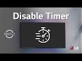 How to disable timer settings on lg webos tv prevent automatic shutdown  webos 22