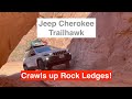 Jeep Cherokee TrailHawk in Long Canyon Moab Utah