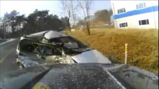 Dashcam Captures Head on Collision