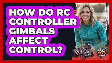 How do RC controller gimbals affect control?