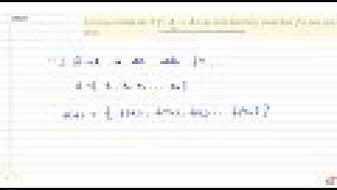 Let A be a finite set. If `f: AvecA` is an onto function, show that `f` is one-one also.